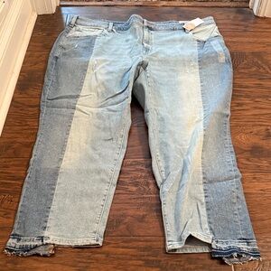 Lane Bryant Denim Jeans with Contrast Blue